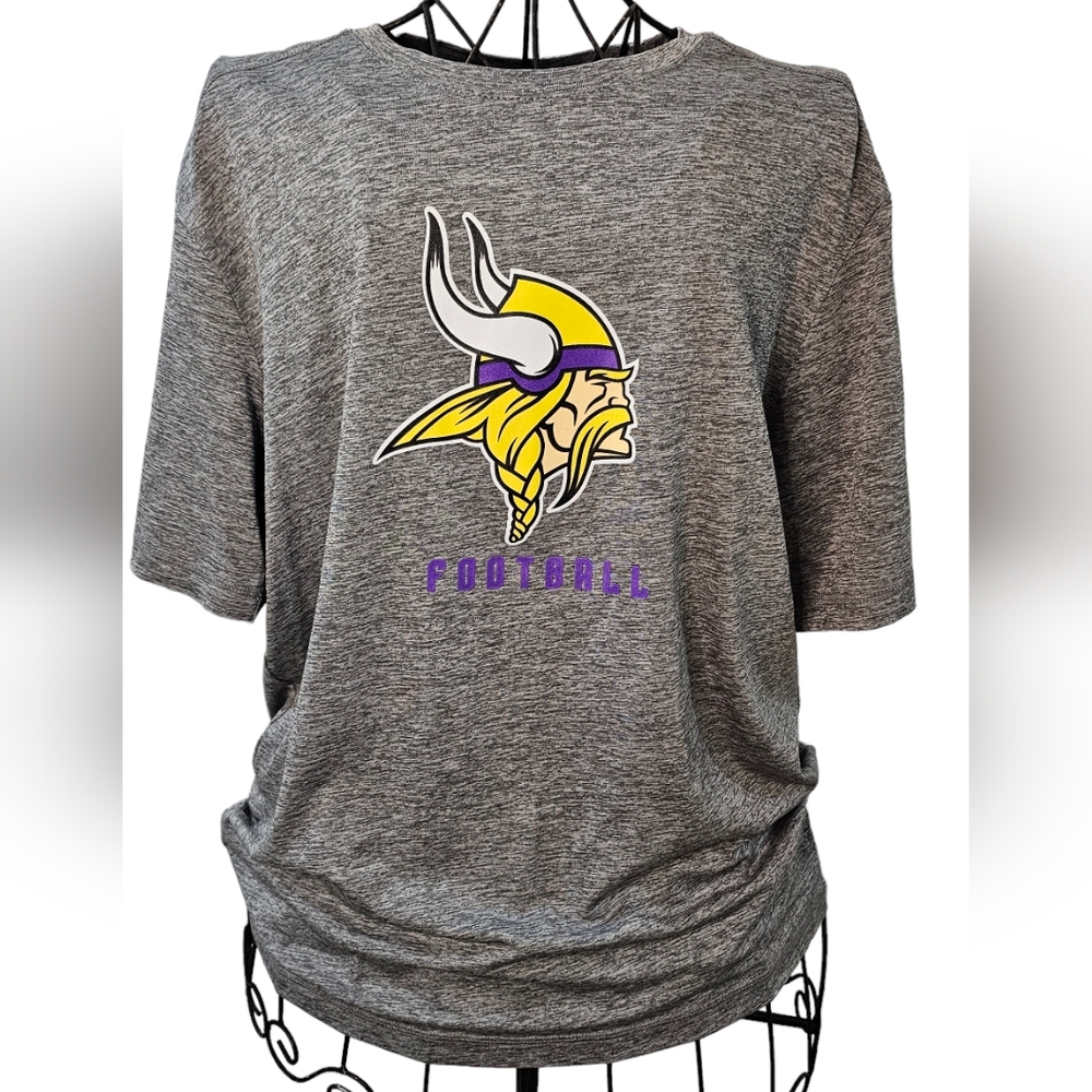 Minnesota Vikings NFL Football TX3 Cool t-shirt, Large, grey. SKOL!